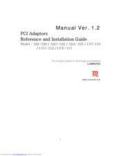Lumantek LVI-110 Reference And Installation Manual