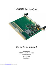 Silicon Control VME850 User Manual