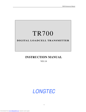 Longtec TR700 Instruction Manual