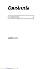 CONSTRUCTA CF2346.4 Instruction Manual