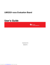 Texas Instruments LMX2531-xxxx User Manual