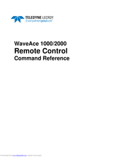 Teledyne Lecroy WaveAce 1000 Command Reference Manual