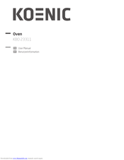 Koenic KBO 23311 User Manual