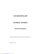 Panasonic SR-8588-B Instruction Manual