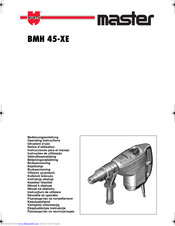 Master BMH 45-XE Operating Instructions Manual