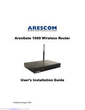 ARESCOM AresGate 1000 User's Installation Manual