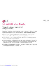 LG LG-AS730 User Manual