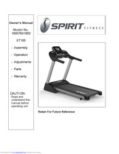 Dyaco Canada XT185 Owner's Manual