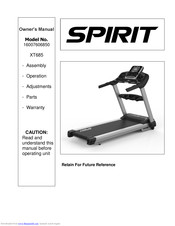 Dyaco Canada XT685 Owner's Manual