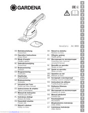 Gardena AccuCut Li 9850 Operation Instructions Manual