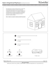 The Land Of Nod Dylan's Gingerbread Playhouse Assembly Instructions