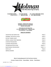 Holman QCS3-950HB Operator's Manual
