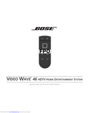 Bose Video Wave 46 Operating Manual