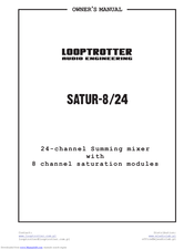 LOOPTROTTER SATUR-8/24 Owner's Manual