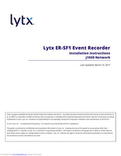 Lytx ER-SF1 Installation Instructions Manual