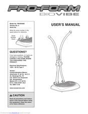 Pro-Form BIOVIBE User Manual