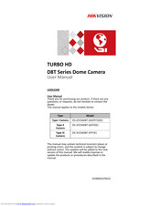 HIKVISION TURBO HD DS-2CE56D8T-(A)ITZ(E) User Manual