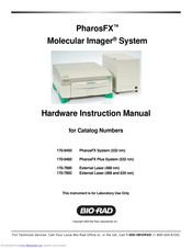 BIO RAD PharosFX 170-9450 Hardware Instruction Manual