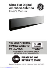 GE 33691 ultra-flat digital amplified antenna User Manual