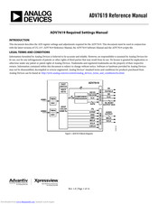 Analog Devices ADV7619 Reference Manual
