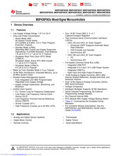 Texas Instruments MSP430F563x Manual