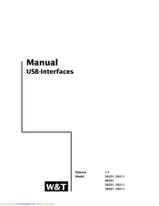 W&T Electronics 38211 Manual Handbook