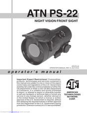 ATN PS-22 Operator's Manual