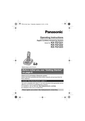 Panasonic KX-TG1221 Operating Instructions Manual