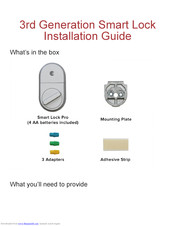 Home Controls AUASL3BX Installation Manual