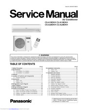 Panasonic CU-A24EKH Service Manual