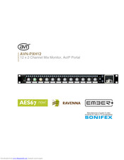Sonifex AVN-PXH12 Handbook