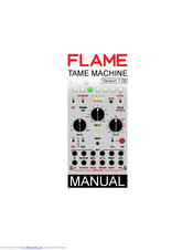 Flame Tame Machine Manual