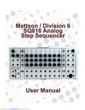 Mattson Division 6 User Manual