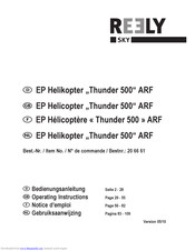 Reely Thunder 500 Operating Instructions Manual