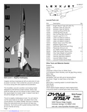 DynaStar Rockets LexxJet Instructions Manual