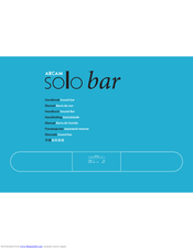 Arcam Solo bar Manual