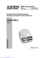 KERN EMB-S 500-1S Operating Instructions Manual