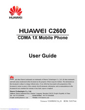 Huawei C2600 User Manual