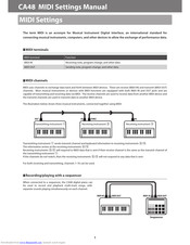 Kawai CA48 Setting Manual