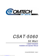 Comtech EF Data CSAT-5060 Installation And Operation Manual
