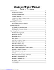 Regintech SkypeConf User Manual