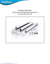 RollEase Cassette 100 Installation Instructions Manual
