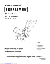 Craftsman 247.776150 Operator's Manual