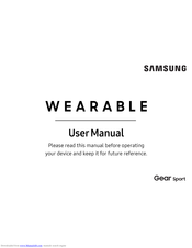 Samsung GEAR SPORT SM-R600 User Manual