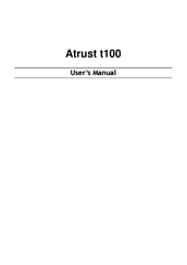 Atrust t100 User Manual