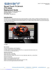 Savant Touch TTV-2024 Deployment Manual