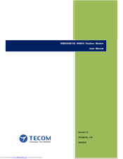 TECOM WM5030M-OD WiMAX User Manual