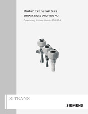 Siemens SITRANS LR250 PROFIBUS PA Operating Instructions Manual