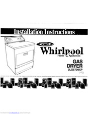 Whirlpool 3LG5706XP Installation Instructions
