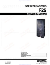 Yamaha F25 Service Manual